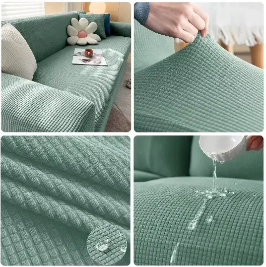 Capa de Sofá PetProof Jacquard™ – Ajustável, Resistente e Elegante